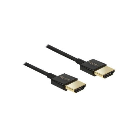Delock Slim Premium HDMI-kabel med Ethernet 3m Sort